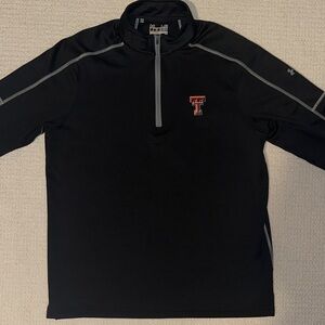 Under Armour Black Quarter-Zip Pullover - Texas Tech